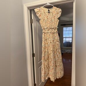 Floral Maxi Dress - Tart (crème with multicolor pattern)